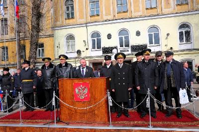 Делегация Союза моряков-подводников на 70-летии ВВМУПП
