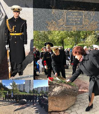 Открытие мемориала, посвященного российским военным морякам