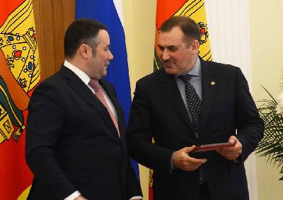 С.А.Спиридонов награжден нагрудным знаком «За заслуги в развитии Тверской области»