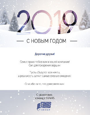С Новым годом поздравляет компания ТАNAIS!