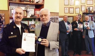 Награждение вице-адмирала Михайлова Ю.Г. литературной премией